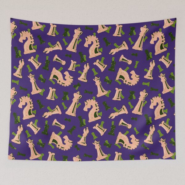 Item preview, Chess Piece Party - Peaches and Green Evening designed and sold by prinzbydesign.
