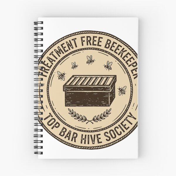 Item preview, Treatment Free Beekeeper Top Bar Hive Society Natural Beekeeping Badge designed and sold by TauqeerArts.
