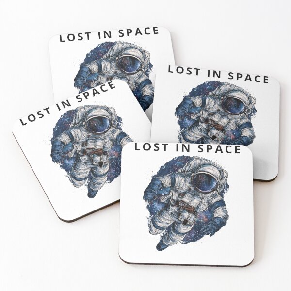 Item preview, Astronaut Floating in Cosmos Space Illustration designed and sold by TrendyGalaxy.