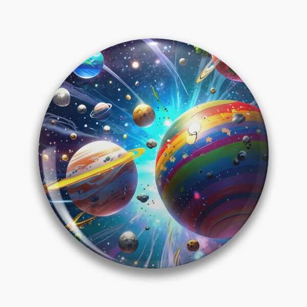 Item preview, Rainbow Galaxy Adventure Jigsaw Puzzle – Colorful Planets & Cosmic Space Challenge designed and sold by IMuDesigner.