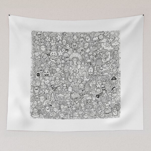 Item preview, Doodle Wonderland Hand Drawing designed and sold by PlengPoomofArts.
