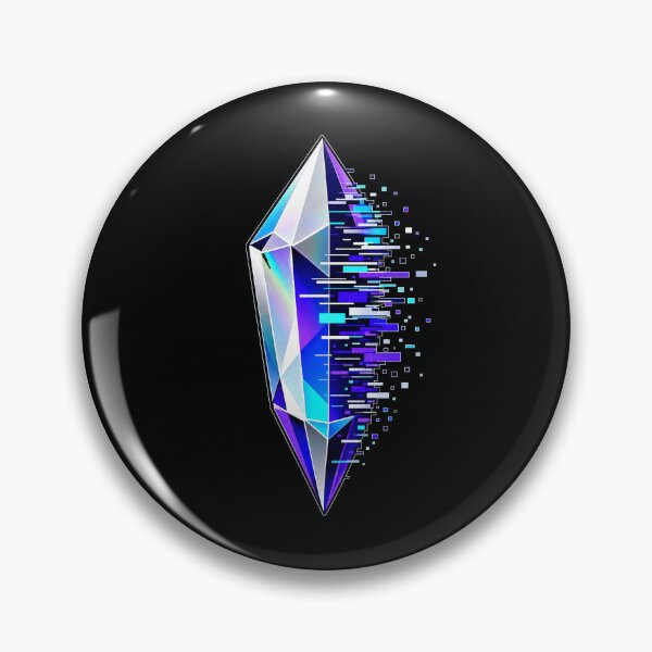 Item preview, adversarial Prism Interference Glitch Crystal Art designed and sold by Uglyandcute.