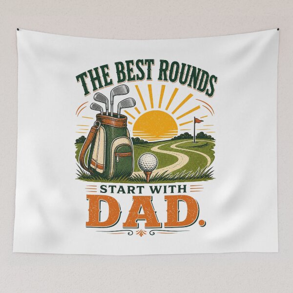 Item preview, The Best Rounds Start With Dad Golf Gift designed and sold by Colorful Designs.