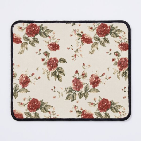 Item preview, Vintage Red Rose Floral Pattern | Romantic Cottagecore Botanical Design | Shabby Chic Floral Aesthetic designed and sold by flowerpower999.
