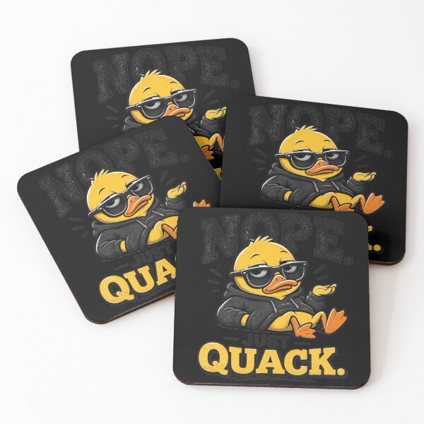 Item preview, Nope. Just Quack. – Sarcastic Yellow Duck designed and sold by Cavalier-org.