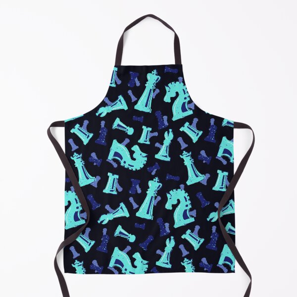 Item preview, Chess Piece Party - Blue on Navy designed and sold by prinzbydesign.