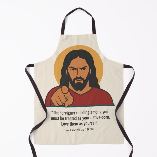 Item preview, Stern Jesus Pointing at You – Leviticus 19:34 Love the Foreigner designed and sold by KungPowUnicorn.