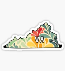 Floral Virginia Sticker