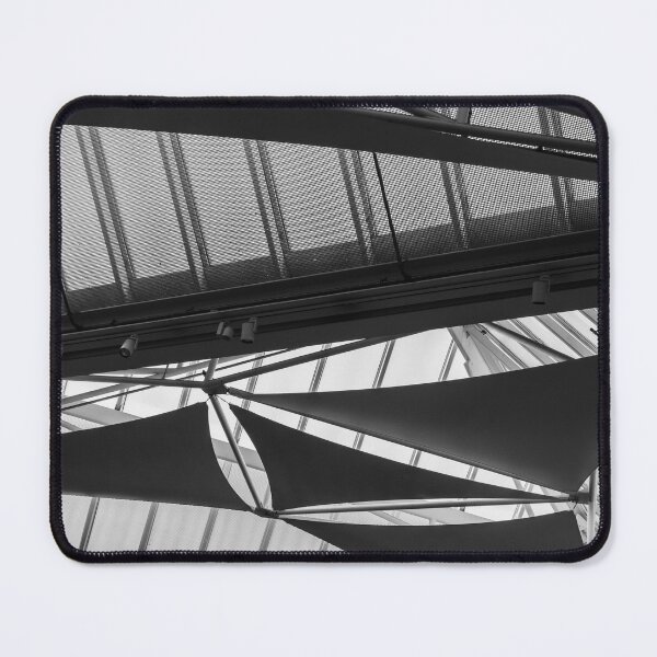 Item preview, Geometric Glass Roof And Metal Ceiling Structure In Modern Black And White Architectural Detail designed and sold by Nmallia.