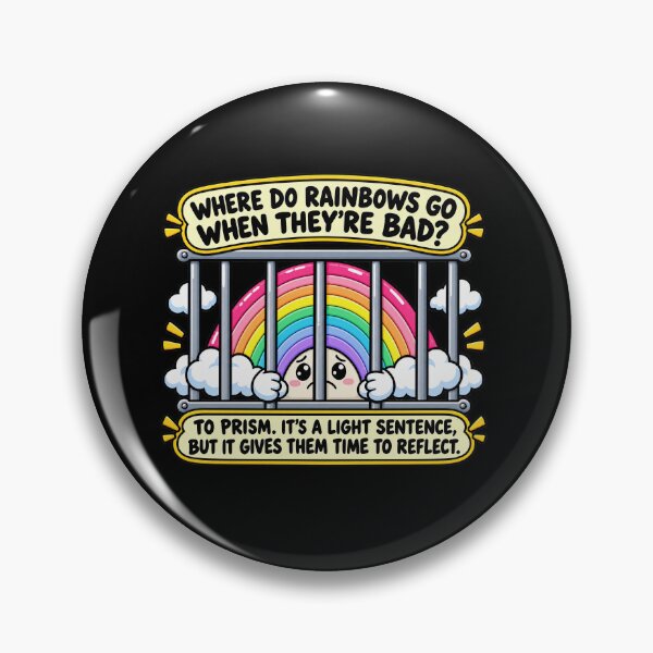 Item preview, Funny Where Do Rainbows Go When Bad Dad Joke Pun Art designed and sold by elderberry.