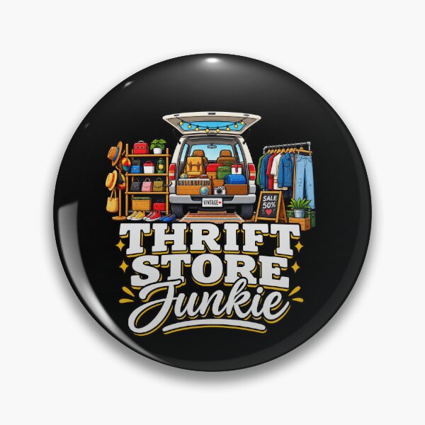Item preview, Vintage Thrift Store Sale Junkie Bargain Hunting Finds designed and sold by elderberry.