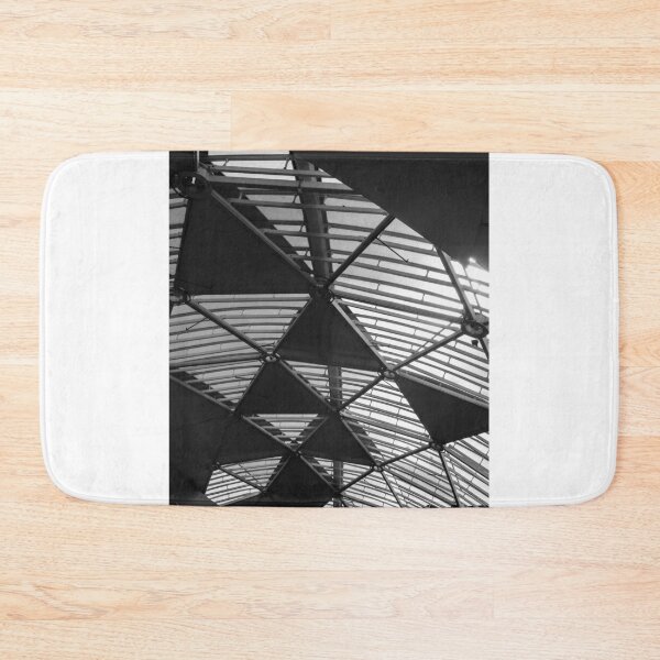 Item preview, Geometric Glass Roof And Metal Ceiling Structure In Modern Black And White Architectural Detail designed and sold by Nmallia.