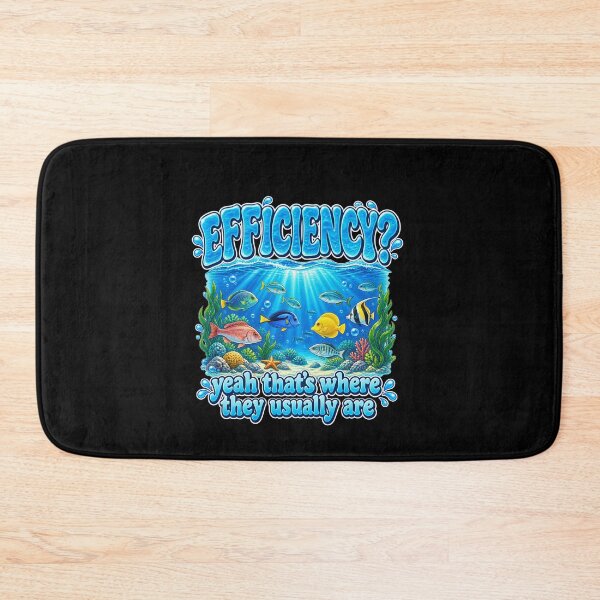 Item preview, Funny Efficiency Fish In Sea Dad Joke Pun Art designed and sold by elderberry.