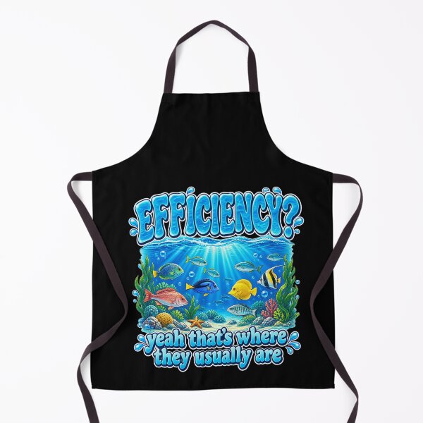 Item preview, Funny Efficiency Fish In Sea Dad Joke Pun Art designed and sold by elderberry.