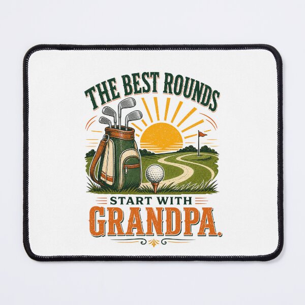 Item preview, The Best Rounds Start With Grandpa Golf Gift designed and sold by Colorful Designs.