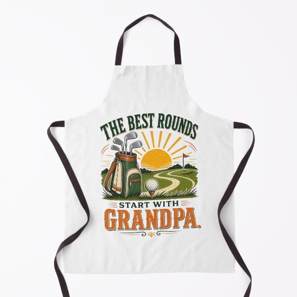 Item preview, The Best Rounds Start With Grandpa Golf Gift designed and sold by Colorful Designs.