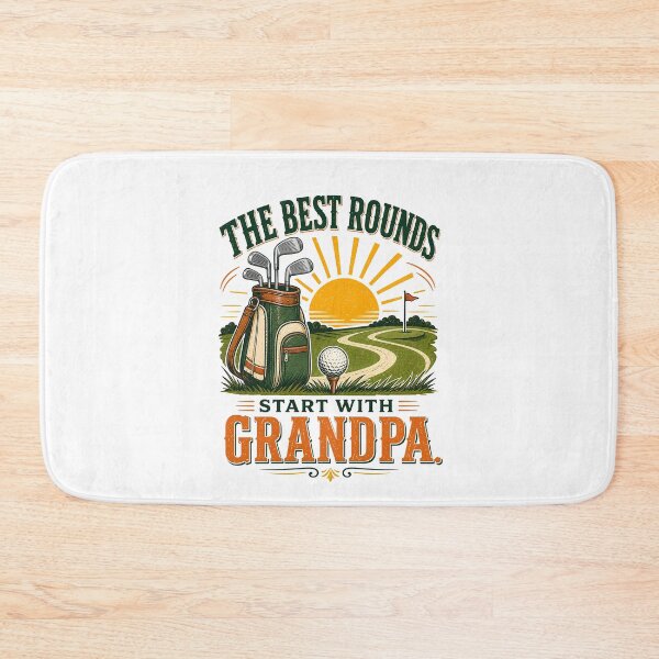 Item preview, The Best Rounds Start With Grandpa Golf Gift designed and sold by Colorful Designs.