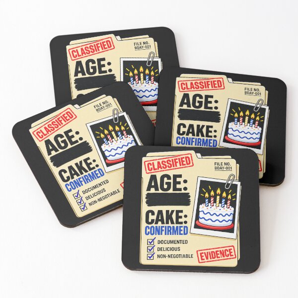 Item preview, Funny Classified Birthday Cake Funny Case Dossier Art designed and sold by elderberry.