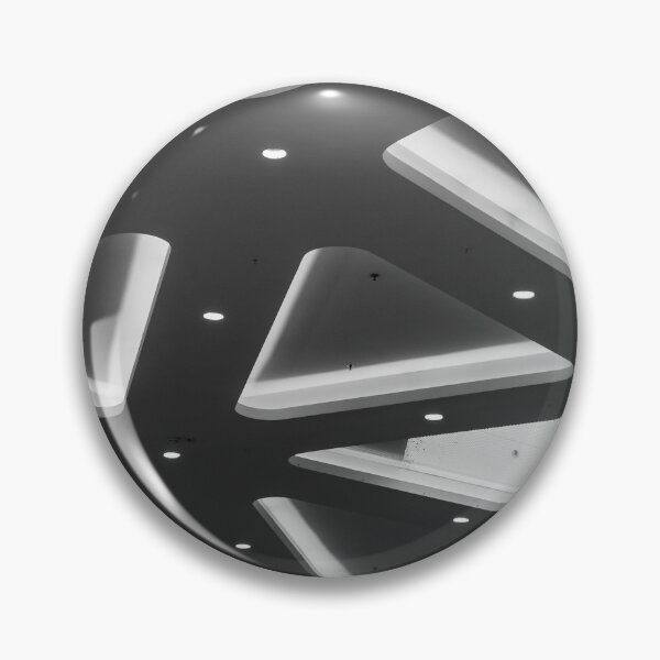 Item preview, Geometric Glass Roof And Metal Ceiling Structure In Modern Black And White Architectural Detail designed and sold by Nmallia.