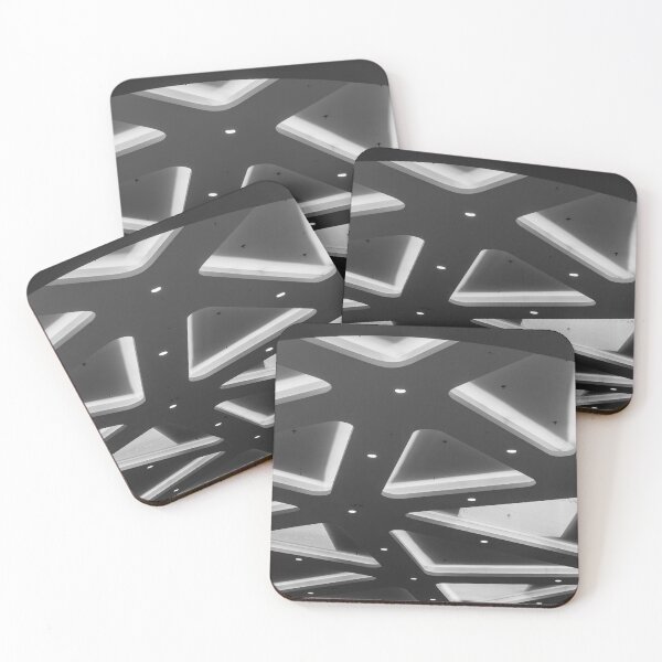 Item preview, Geometric Glass Roof And Metal Ceiling Structure In Modern Black And White Architectural Detail designed and sold by Nmallia.