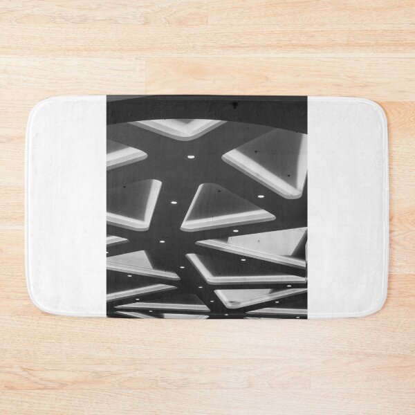 Item preview, Geometric Glass Roof And Metal Ceiling Structure In Modern Black And White Architectural Detail designed and sold by Nmallia.