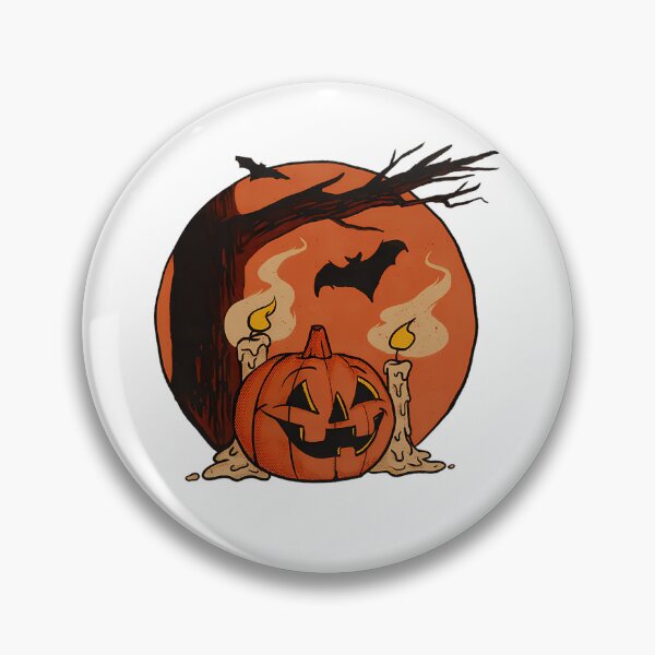 Item preview, Glowing Pumpkin Moon Bats Poster designed and sold by Fresh2Move.