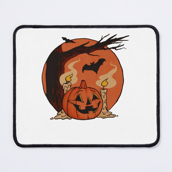 Item preview, Glowing Pumpkin Moon Bats Poster designed and sold by Fresh2Move.