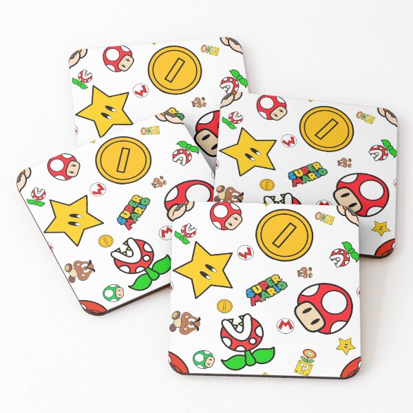Item preview, Retro Gaming Pattern – Super Mario designed and sold by Shiningsticker8.