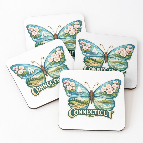 Item preview, Connecticut State Soul Butterfly designed and sold by Whimspired By Paxx.