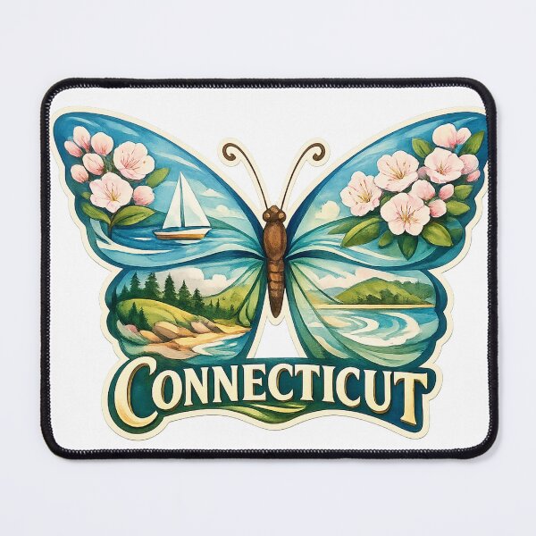 Item preview, Connecticut State Soul Butterfly designed and sold by Whimspired By Paxx.