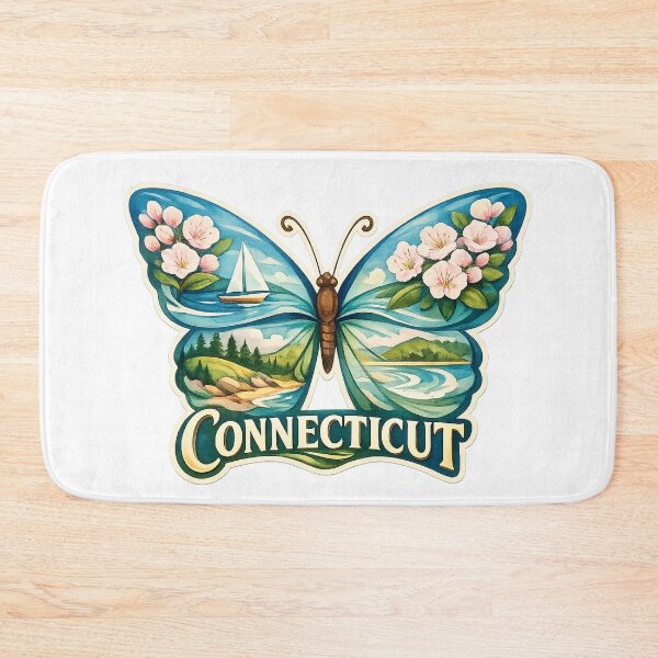 Item preview, Connecticut State Soul Butterfly designed and sold by Whimspired By Paxx.
