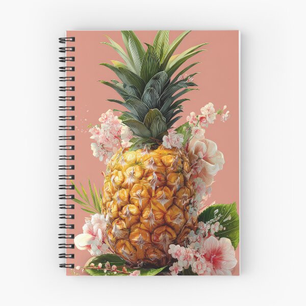 Item preview, Pineapple Tropical Fruits and Flowers designed and sold by Grafititee.