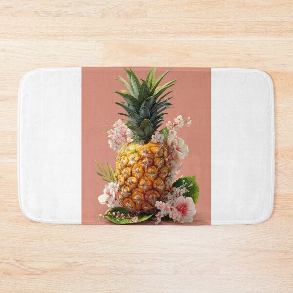 Item preview, Pineapple Tropical Fruits and Flowers designed and sold by Grafititee.