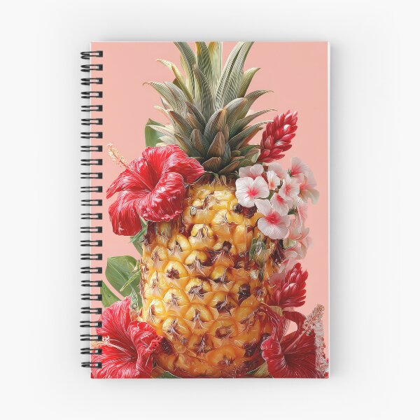 Item preview, Pineapple Tropical Fruits and Flowers designed and sold by Grafititee.