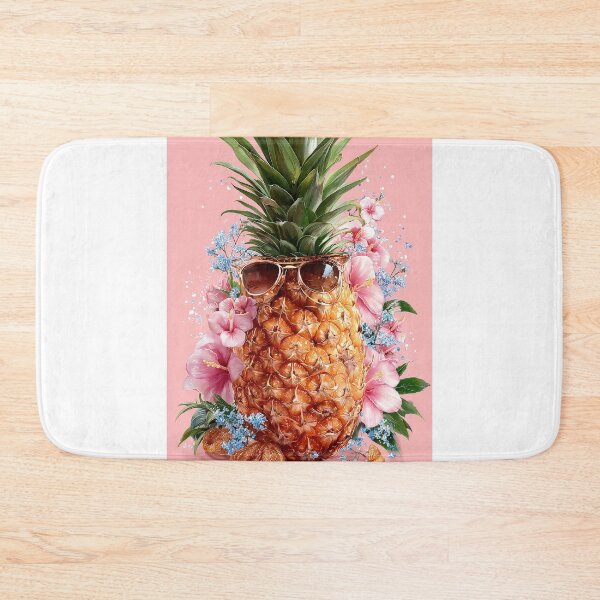 Item preview, Pineapple Tropical Fruits and Flowers designed and sold by Grafititee.