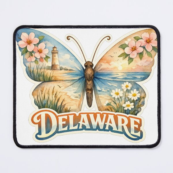 Item preview, Delaware State Soul Butterfly designed and sold by Whimspired By Paxx.