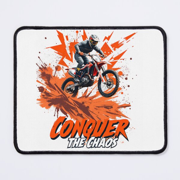 Item preview, Dynamic Hard Enduro Motorcycle Jumping Action Splatter Paint Illustration designed and sold by RevUpDesign.