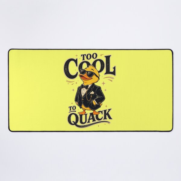Item preview, Too Cool to Quack – Stylish Yellow Duck designed and sold by Cavalier-org.