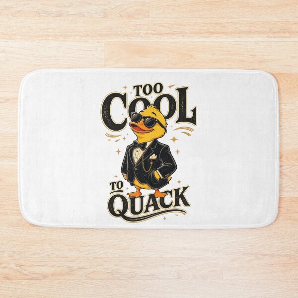 Item preview, Too Cool to Quack – Stylish Yellow Duck designed and sold by Cavalier-org.