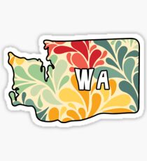 Floral Washington Sticker