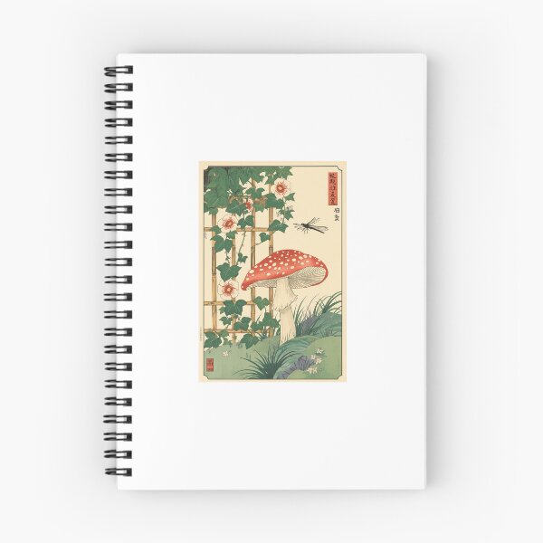 Item preview, Ukiyo-e Fly Agaric & Morning Glory Trellis designed and sold by derideriworks.