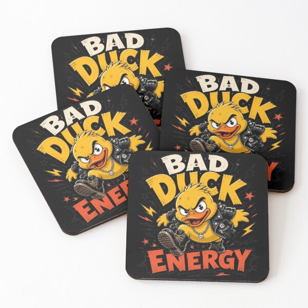 Item preview, Bad Duck Energy – Funny Rebellious Yellow Duck designed and sold by Cavalier-org.