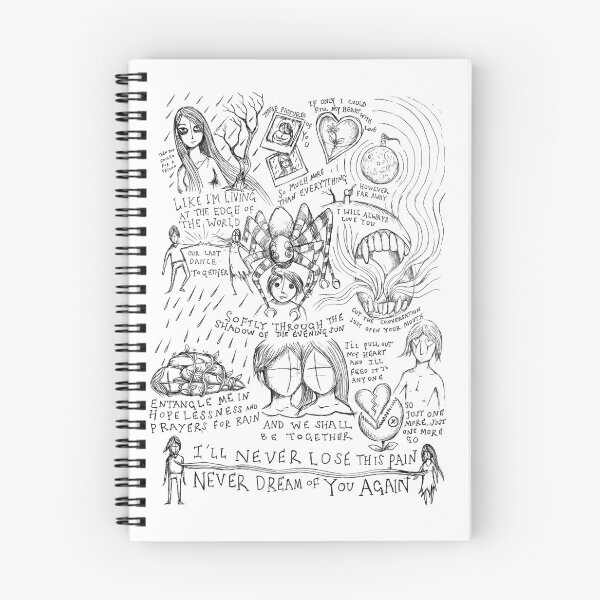 Item preview, Disintegration - The Cure illustrated lyrics. designed and sold by bangart.
