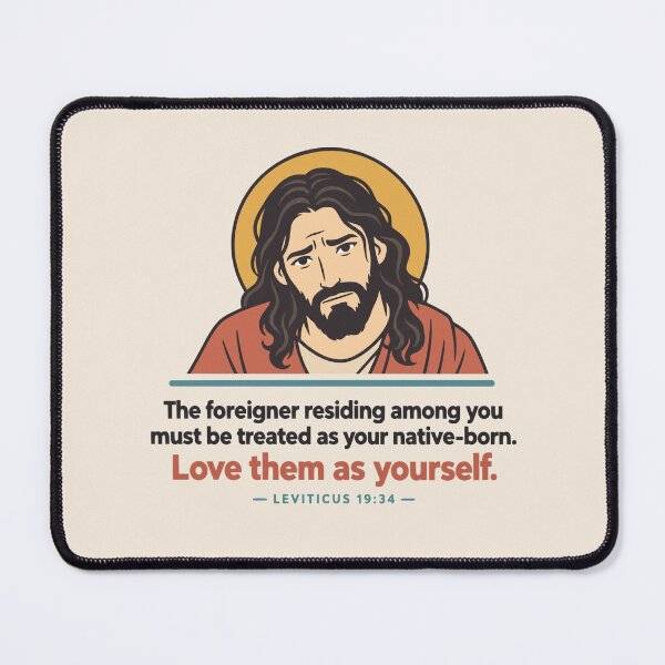 Item preview, Disappointed Jesus – Love Them as Yourself – Leviticus 19:34 designed and sold by KungPowUnicorn.