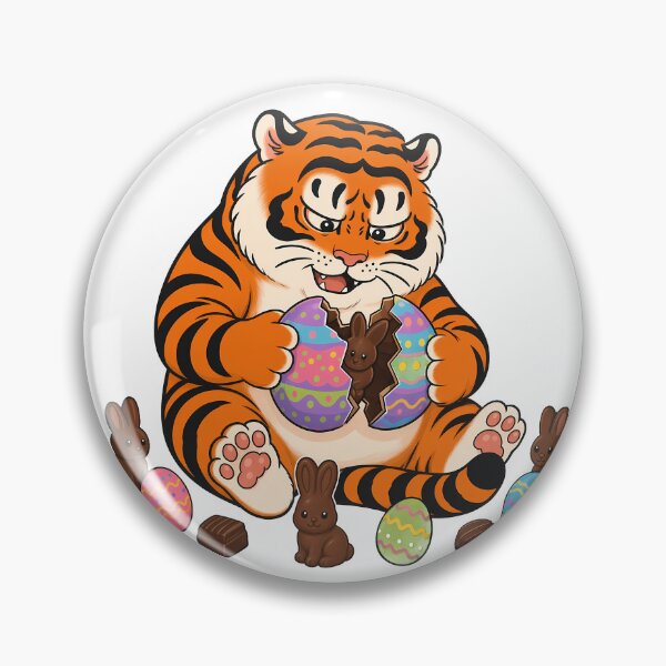 Item preview, Chubby Tiger Cracking Easter Chocolate Egg designed and sold by aigcx.
