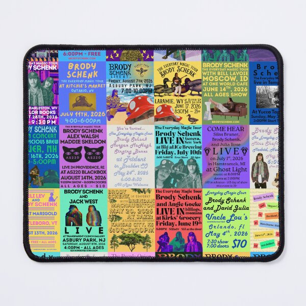 Item preview, The Everyday Magic Tour Posters designed and sold by Brody Schenk Art.