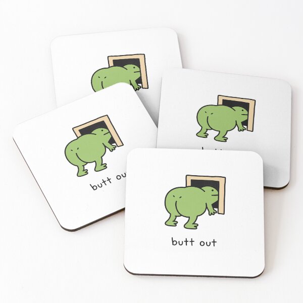 Item preview, Funny Frog Butt Out Meme Cute Frog designed and sold by MonkiFlipp.