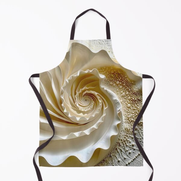 Item preview, Intricate Abstract Spiral Design in Ivory and White designed and sold by Vicky Brago-Mitchell®.