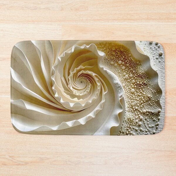 Item preview, Intricate Abstract Spiral Design in Ivory and White designed and sold by Vicky Brago-Mitchell®.