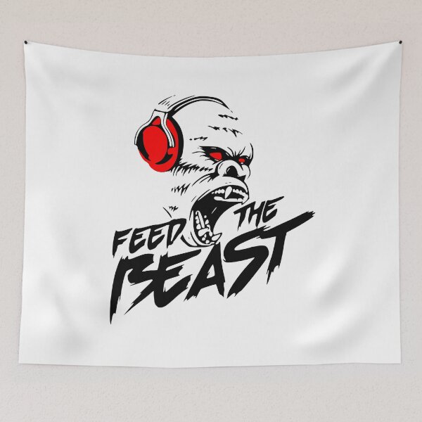 Item preview, Feed The Beast Gorilla Gaming and Fitness Design designed and sold by Shopeon Designs.